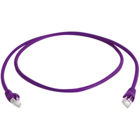 Telegärtner 100008035 RJ45 sieťové káble, prepojovacie káble CAT 6A S/FTP 0.25 m fialová UL certifikácia, samozhášavý, s ochranou, UL certifikácia 1 ks; 100008035
