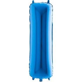 Nafukovací balónik písmeno I modré 102 cm - Grabo