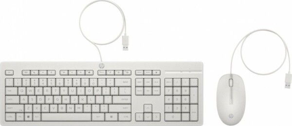 HP 225 Wired Mouse and Keyboard Combo White