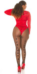 Sexi pančuchy s mašľami 12-4149 - InStylefashion UNI černá