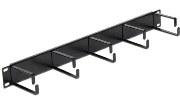 DeLock 19 Panel pre organizáciu káblov / Čierny (42496DE)