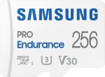 SAMSUNG PRO Endurance microSDXC 256GB + SD adaptér / Class 10 / UHS-I / U3 / čítanie: 100MBs / zápis: 40MBs (MB-MJ256KA/EU)