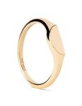 PDPAOLA Originálny pozlátený prsteň Half Circle Mini AN01-C48 58 mm