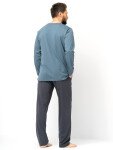 Pánske pyžamo Key MNS 627 B25 dĺžka/r M-2XL mořsky šedá L