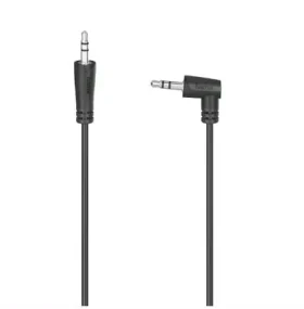 Hama 205285 audio kábel jack - jack 90 st. 0.5 m čierna (205285-H)