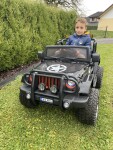 Mamido Elektrické autíčko Jeep Monster 4x4 čierne