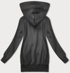 Dámska mikina Smooth v grafitovej farbe s kapucňou LHD (AMG169) odstíny šedé S (36)