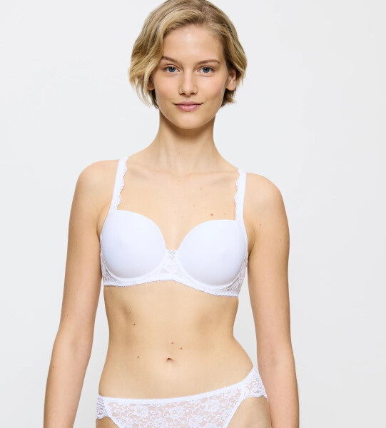 AMOURETTE - Vystužená podprsenka s kosticami pre ergonomické pohodlie Triumph WHITE 80C