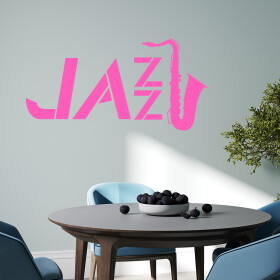 Veselá Stena Samolepka Jazz Farba: růžová, Veľkosť: 100 x 51 cm