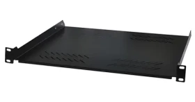 Xtendlan čierna / Polica / 280mm / univerzálna / 2U / 45kg nosnosť (CPOLIC2U28-B)