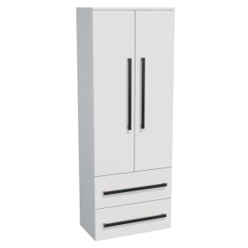 Kúpeľňová skrinka vysoká SAT Cube Way 60x163x33 cm biela lesk CUBE3CHV60BL CUBE3CHV60BL