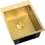 MEXEN - Solix oceľový drez 1-bowl 400 x 500 mm, zlatá HC 6406401000-55HC