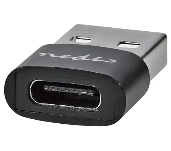 Nedis USB adaptér USB-A konektor - USB-C zásuvka čierna / Redukcia / USB 2.0 / 480 Mbit/s (CCGB60920BK)