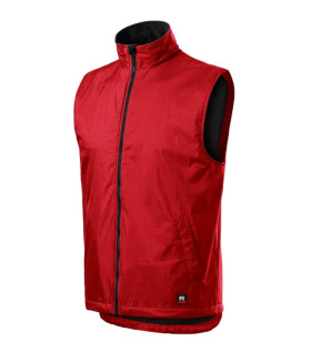 Teplá vesta unisex červená XL