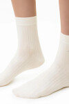 Dámske vzorované ponožky 099 ecru 38-40