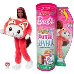 Barbie Cutie Reveal Barbie v kostýme Koťátko v červeném kostýmu Pandy