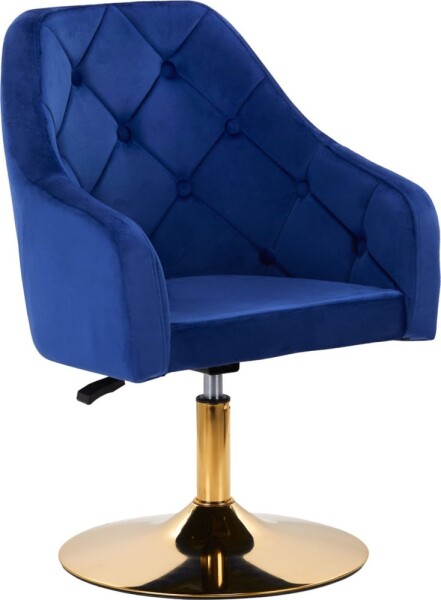 Activeshop 4Rico fotel obrotowy QS-BL14G aksamit Modrý
