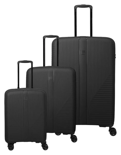 Travelite Air Stripe S,M,L Slim Black S: 39 l / M: 75/86 l / L: 104 L TRAVELITE-7000340-01