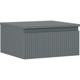 MEXEN/S - Rivel kúpeľňová skrinka pod umývadlo 50 cm s doskou, 1 šuplík, reliéf, grafit mat 91A20-05023-1-BFC66