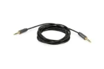 Equip Jack 3,5mm 2,5m čierna / Audio kábel / Jack 3,5mm - Jack 3,5mm / Pozlátené konektory (147083)