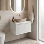 REA - Kúpeľňová skrinka pod umývadlo Core 60cm White REA-M0400