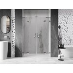 MEXEN/S - Lunar L Duo sprchové dvere krídlové 150, transparent, chróm 834DL-150-000-01-00