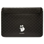 Karl Lagerfeld Saffiano Monogram Choupette čierna / Puzdro na notebook / 14" (KLCS14SAKHPCK)