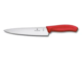 VICTORINOX Swiss Classic Kuchársky nôž 19 cm červená / rovné ostrie (6.8001.19C1B)