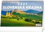 NOTIQUE Stolný kalendár Slovenská krajina 2027 / Stolný kalendár / 23,1 × 14,5 cm