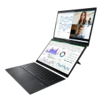 Asus Zenbook Duo UX8406CA Inkwell šedá / Notebook / 2× 14" OLED FHD + Touch / Intel Core Ultra 7 255H / 32GB / 1TB SSD (UX8406CA-QL121W)