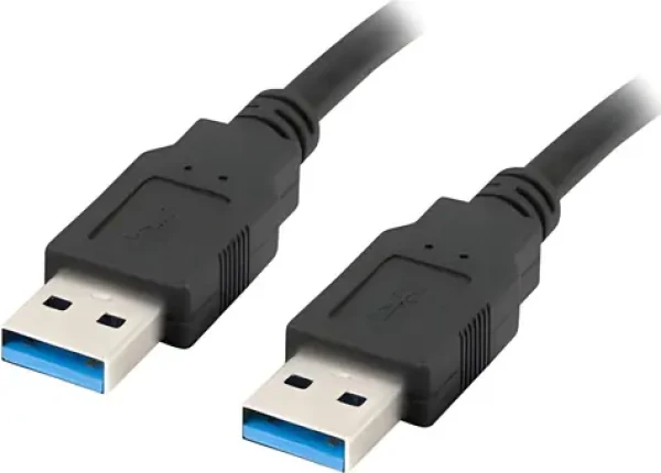 Lanberg USB-A 3.0 (M)-(M) 1,8 m čierna / Kábel USB / 5 Gbit/s (5901969427769)