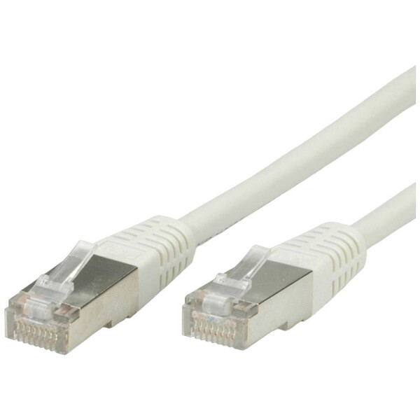 Value 21.99.0344 RJ45 sieťové káble, prepojovacie káble CAT 5e S/FTP 30.00 m sivá dvojžilový tienený, pozlátené kontakty 1 ks; 21.99.0344