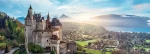 Trefl - Puzzle - Panoramatické puzzle Hrad Menthon, Francúzsko