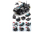 Mamido Mamido Stavebnica policajné vozidlo SWAT Tiger 6v1 371 dielov MT1132