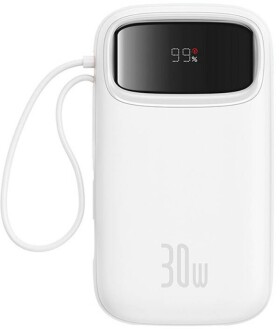 Baseus Powerbank Baseus QPow 2 20000mAh 30W 2xUSB-C (Biely)
