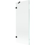 MEXEN/S - Lunar vaňová zástena FIX 70 x 150, transparent, čierna 897-070-000-70-00