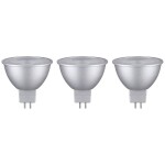 Paulmann 28914 LED En.trieda 2021 G (A - G) GU5.3 klasická žiarovka 6 W teplá biela (Ø x v) 50 mm x 48 mm 3 ks; 28914