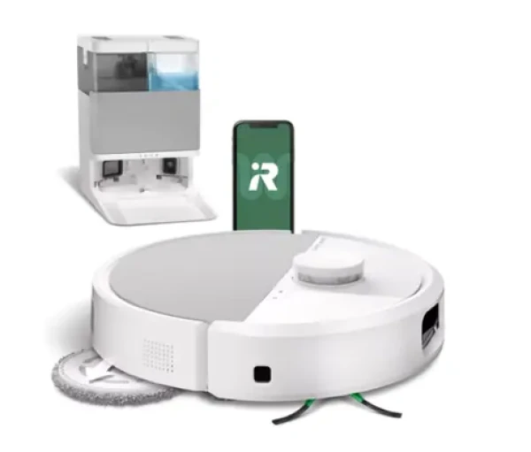 IRobot Roomba PLUS 505 Combo + AutoWash dock biela / Robotický vysávač / WiFi / vysávanie mopovanie / 5000 mAh (N185240)