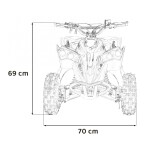 Mamido Detská benzínová štvorkolka RENEGADE HIPERFECT 49CC zelená