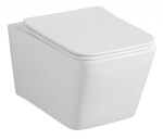 SAPHO - PORTO závesná WC misa, Rimless, 36x52cm, biela PZ102WR