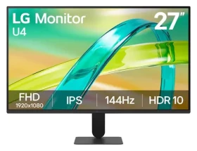27" LG 27U411B-B čierna / Monitor / IPS / FHD / 144Hz / 1ms / HDMI+D-Sub (27U411B-B.AEU)