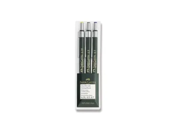 Faber-Castell 9760 Mechanická ceruzka HB / 3ks (136030)