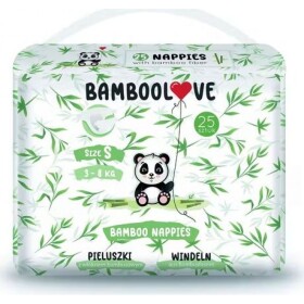 Bamboolove Plienky jednorazové bambus veľ. S 3-8 kg 25 ks (55860BL)