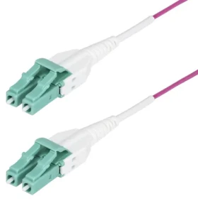 StarTech OM4 LC/LC 30 m fialová / Optický patch kábel / multimode 50/125 / 100 Gb/s (OM4RLCLC30M)