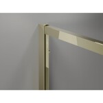 MEXEN - Exo štvorcový posuvný sprchovací kút 85 x 85, transparent, zlato 8111-085-085-50-00