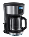 Russell Hobbs Buckingham 20680-56 / kávovar na prekvapkávanú kávu / 1.25L kanvica / displej / nerez / strieborno-čierna (20680-56)