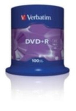 Verbatim 100ks DVD+R 4.7GB 16x / Spindl (43551)