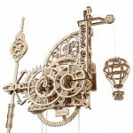 Ugears 3D drevené mechanické puzzle Nástenné hodiny Aero