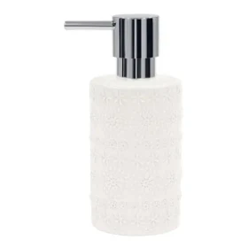 Spirella RELIEF dávkovač mydla biely / porcelán / 300 ml (7610583199249)