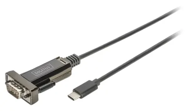 Digitus DA-70166 / Prevodník USB-C na sériový Port / RS232 / DSUB9 / 1 m (DA-70166)